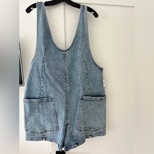 NWT High roller short overalls